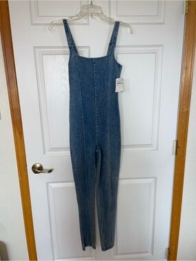 Good American Indigo Denim Jumpsuit